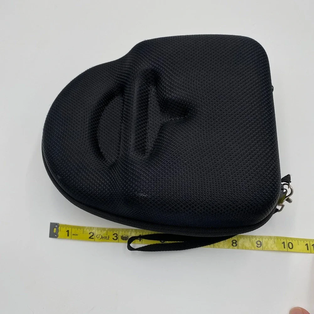 Black Hard Shell Protective Case for Headphones Worktunes Protector Zipper Strap